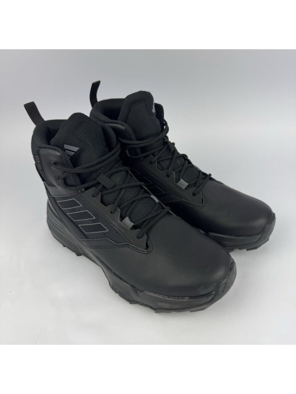 ADIDAS TERREX Unity Leather Mid Rain.RDY Black Grey IF4977 SIZE 10.5 MENS
